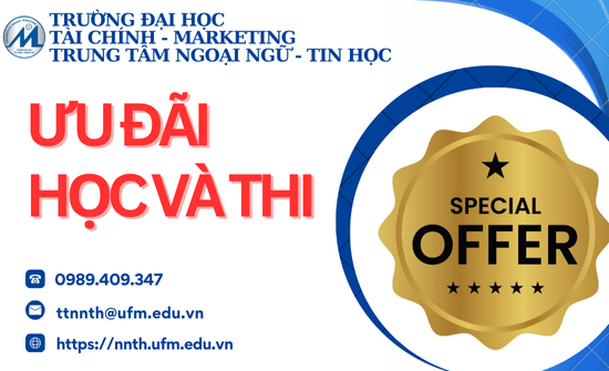 THÔNG BÁO Về chương trình ưu đãi khóa học và thi tin học dành cho tân sinh viên khóa 26D trình độ đại học chính quy tại Phân hiệu Huế và Phân hiệu Quảng Ngãi